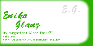 eniko glanz business card